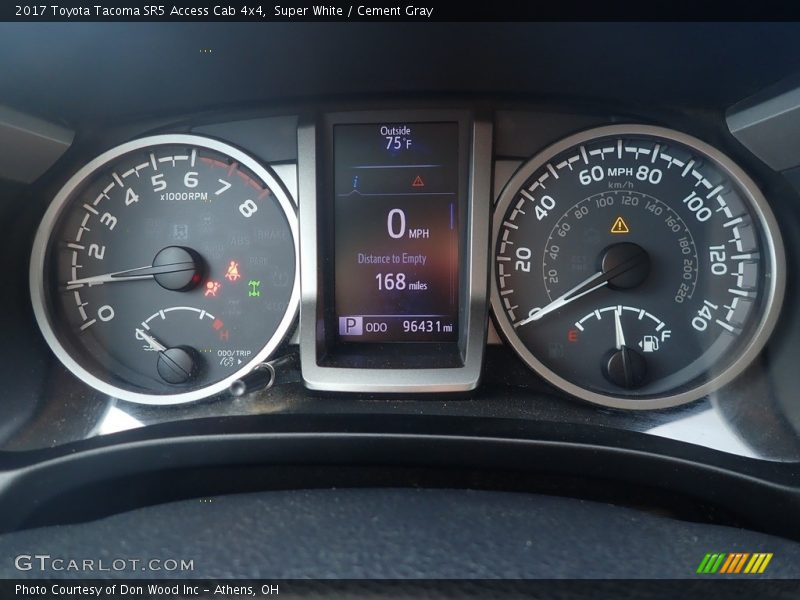 Super White / Cement Gray 2017 Toyota Tacoma SR5 Access Cab 4x4