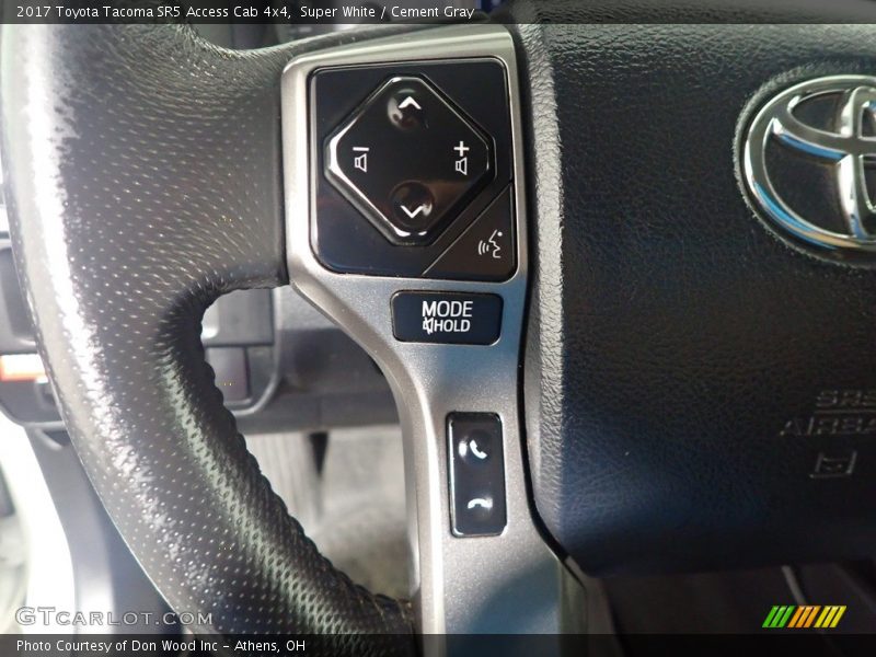 Super White / Cement Gray 2017 Toyota Tacoma SR5 Access Cab 4x4