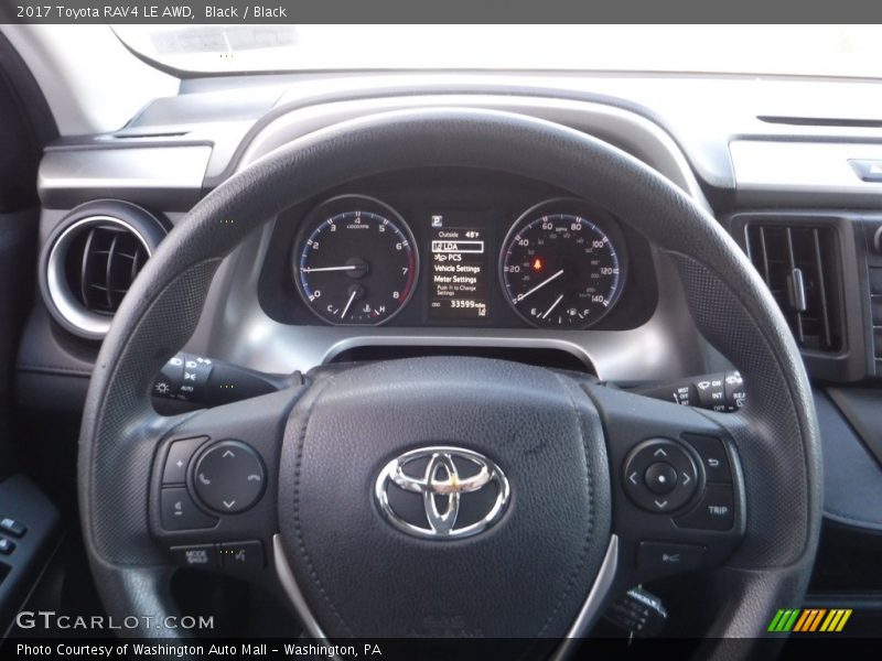 Black / Black 2017 Toyota RAV4 LE AWD