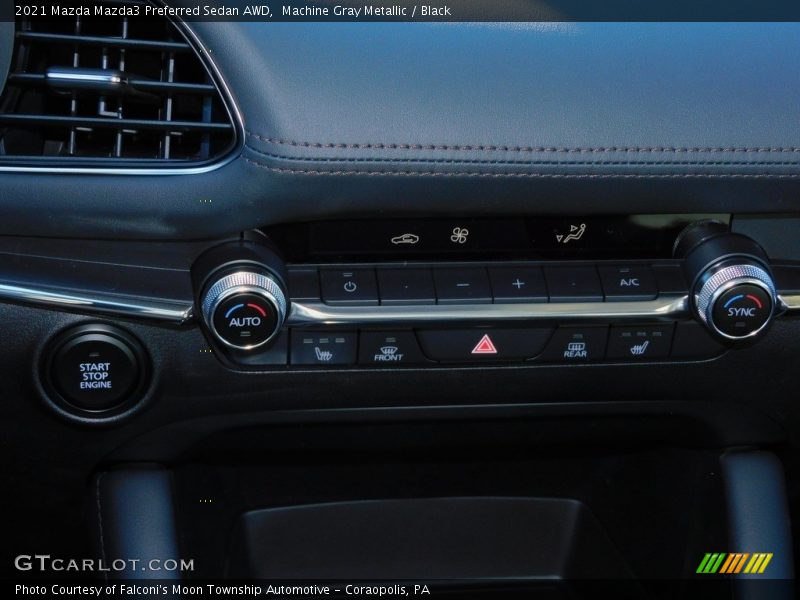 Machine Gray Metallic / Black 2021 Mazda Mazda3 Preferred Sedan AWD