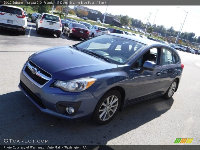 Marine Blue Pearl / Black 2012 Subaru Impreza 2.0i Premium 5 Door