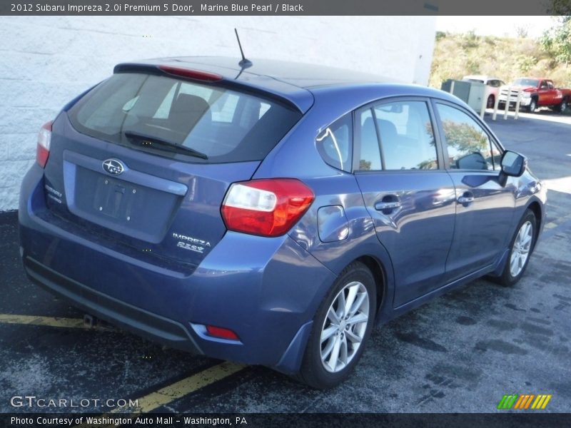 Marine Blue Pearl / Black 2012 Subaru Impreza 2.0i Premium 5 Door