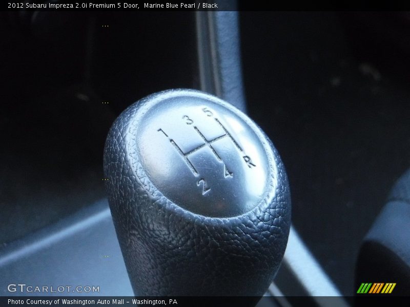 Marine Blue Pearl / Black 2012 Subaru Impreza 2.0i Premium 5 Door