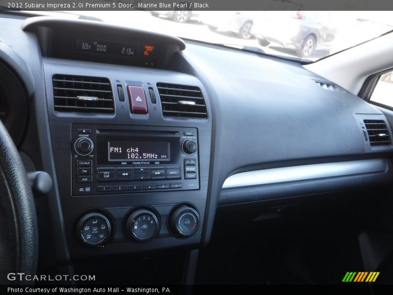 Marine Blue Pearl / Black 2012 Subaru Impreza 2.0i Premium 5 Door