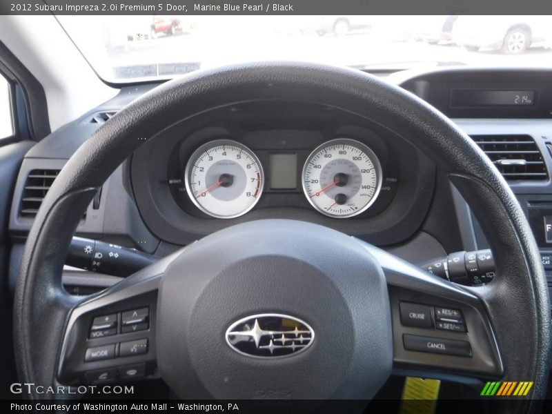 Marine Blue Pearl / Black 2012 Subaru Impreza 2.0i Premium 5 Door