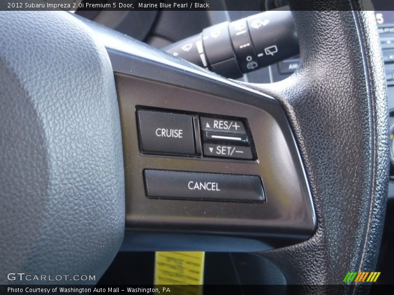 Marine Blue Pearl / Black 2012 Subaru Impreza 2.0i Premium 5 Door
