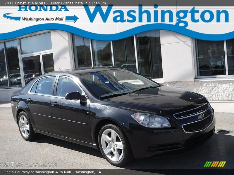Black Granite Metallic / Titanium 2011 Chevrolet Malibu LS