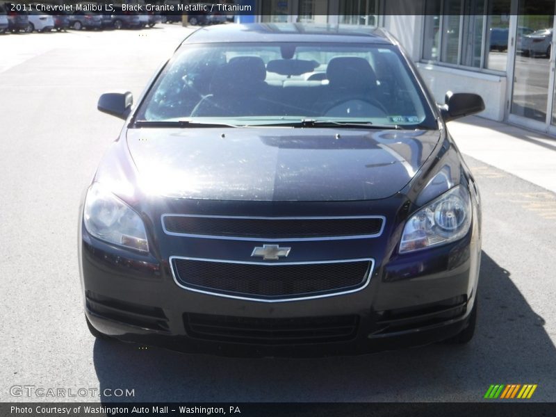 Black Granite Metallic / Titanium 2011 Chevrolet Malibu LS