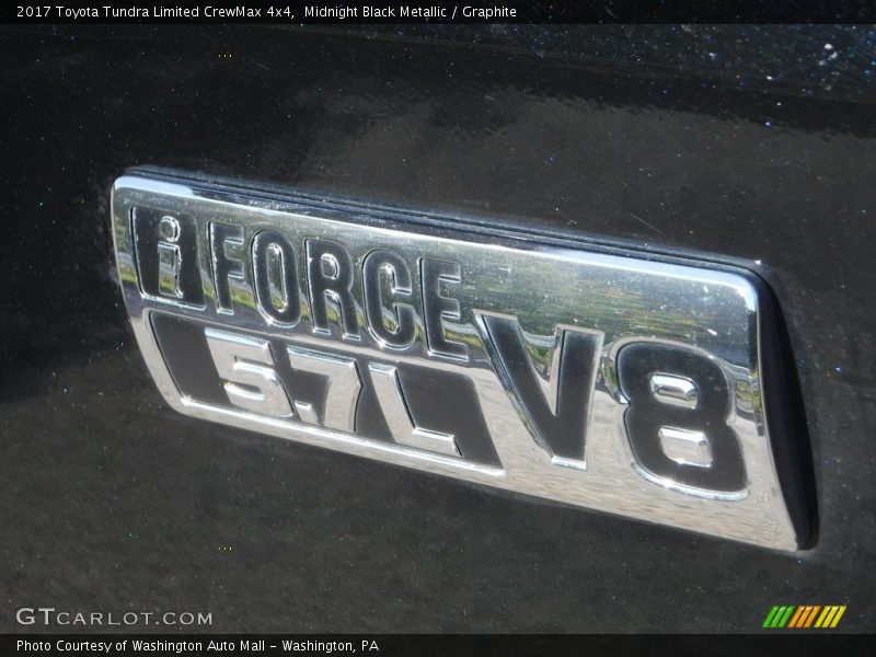 Midnight Black Metallic / Graphite 2017 Toyota Tundra Limited CrewMax 4x4