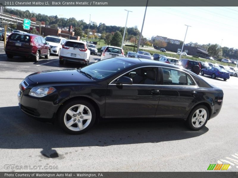 Black Granite Metallic / Titanium 2011 Chevrolet Malibu LS