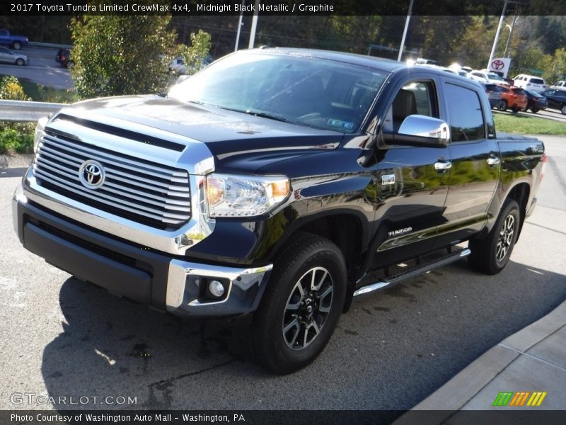 Midnight Black Metallic / Graphite 2017 Toyota Tundra Limited CrewMax 4x4