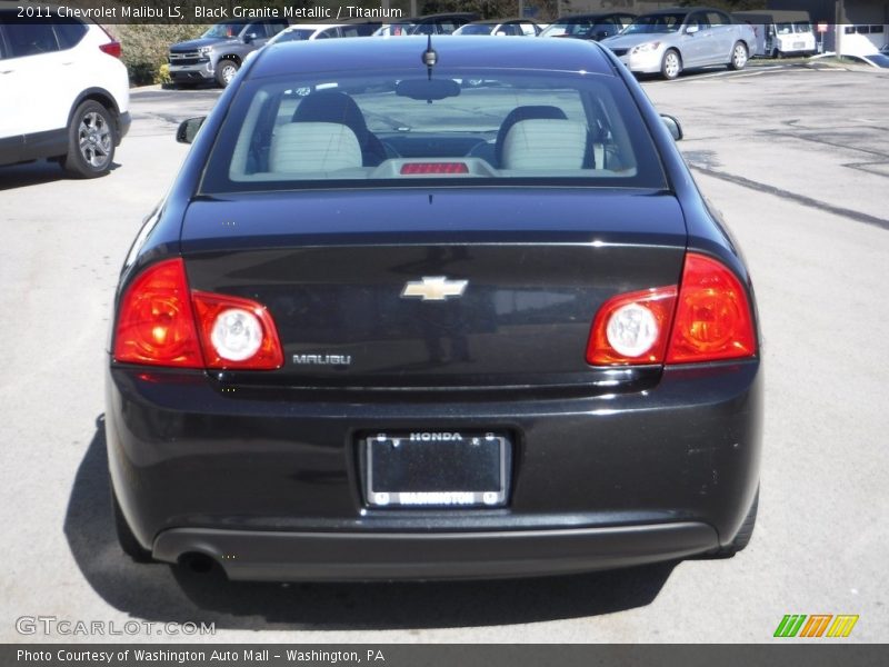 Black Granite Metallic / Titanium 2011 Chevrolet Malibu LS