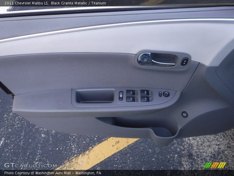Black Granite Metallic / Titanium 2011 Chevrolet Malibu LS
