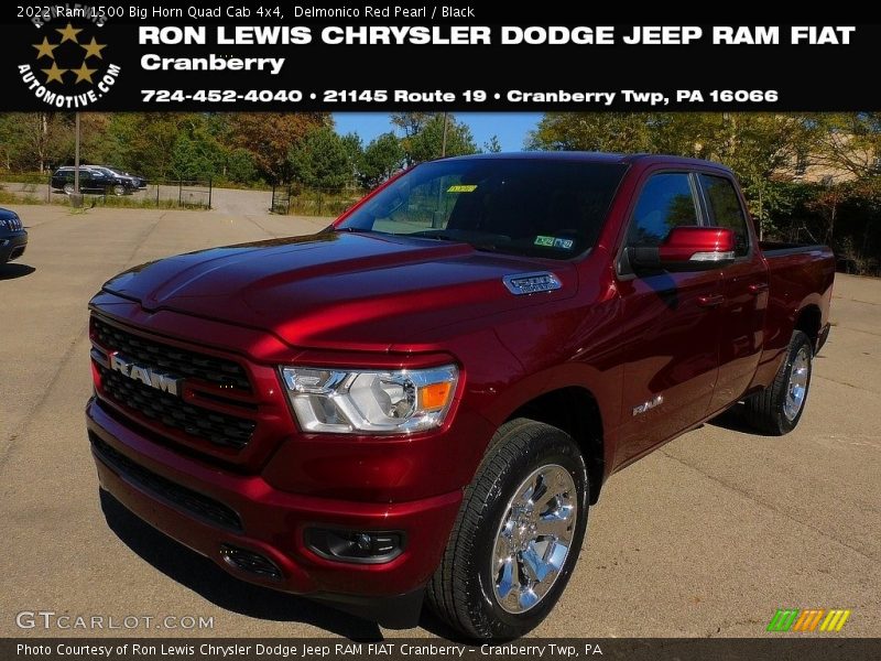 Delmonico Red Pearl / Black 2022 Ram 1500 Big Horn Quad Cab 4x4