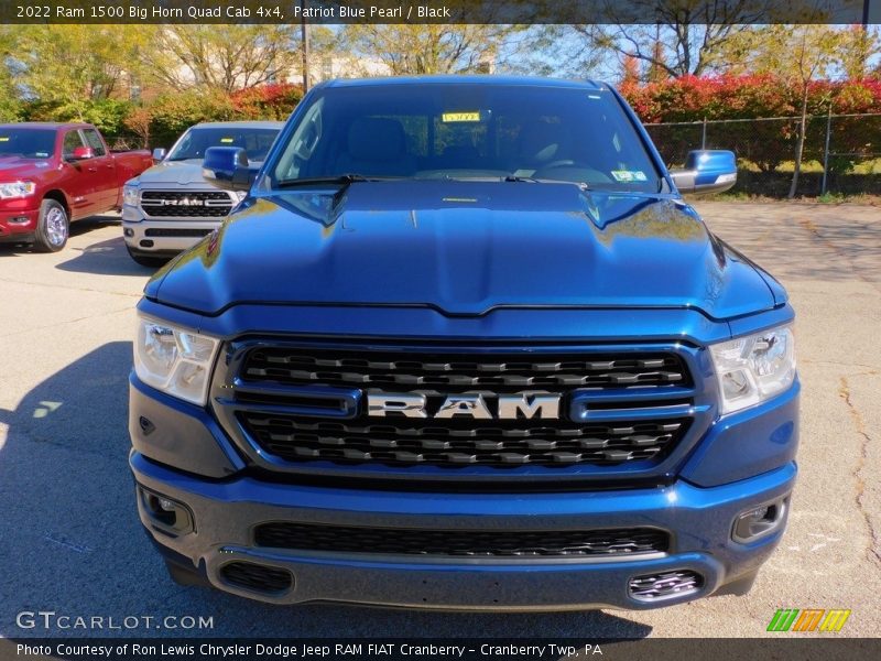 Patriot Blue Pearl / Black 2022 Ram 1500 Big Horn Quad Cab 4x4