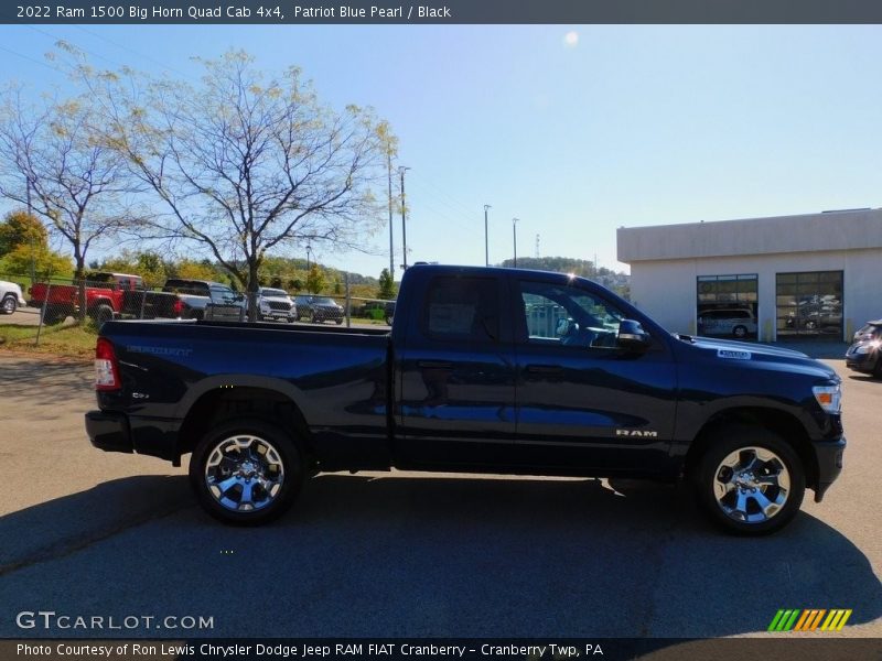 Patriot Blue Pearl / Black 2022 Ram 1500 Big Horn Quad Cab 4x4