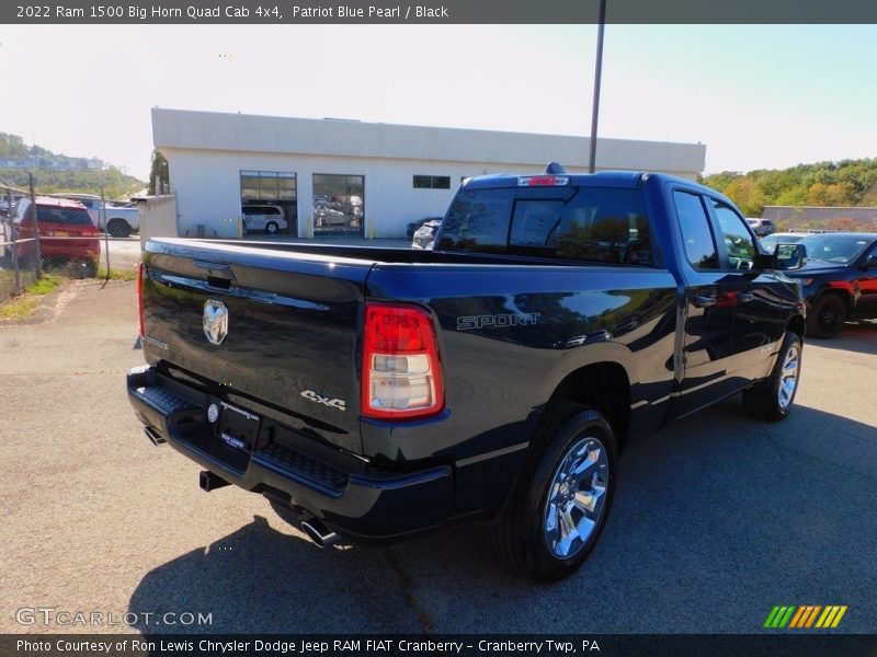 Patriot Blue Pearl / Black 2022 Ram 1500 Big Horn Quad Cab 4x4