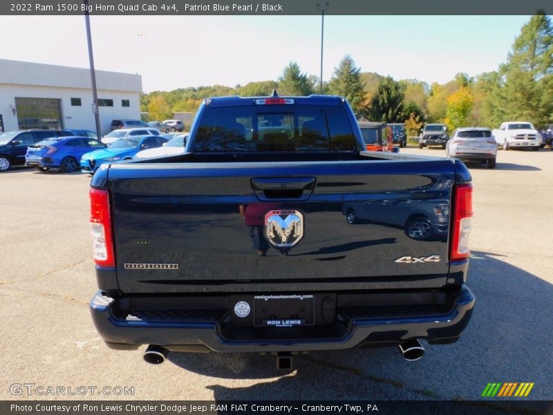 Patriot Blue Pearl / Black 2022 Ram 1500 Big Horn Quad Cab 4x4