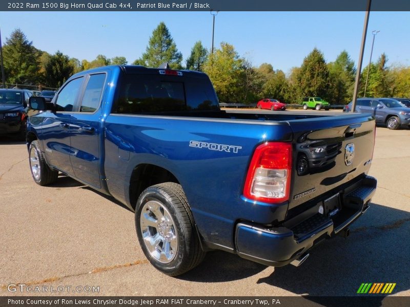 Patriot Blue Pearl / Black 2022 Ram 1500 Big Horn Quad Cab 4x4