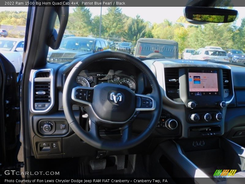 Patriot Blue Pearl / Black 2022 Ram 1500 Big Horn Quad Cab 4x4