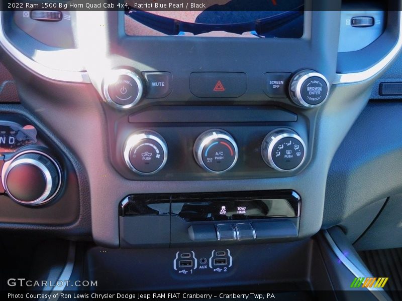 Patriot Blue Pearl / Black 2022 Ram 1500 Big Horn Quad Cab 4x4