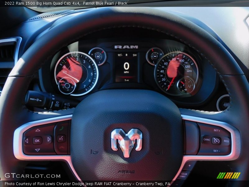 Patriot Blue Pearl / Black 2022 Ram 1500 Big Horn Quad Cab 4x4
