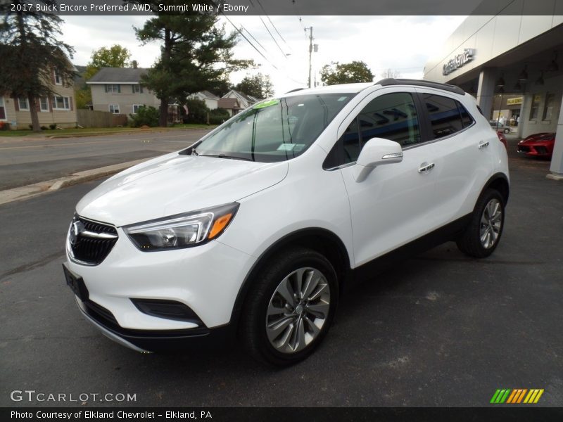 Summit White / Ebony 2017 Buick Encore Preferred AWD