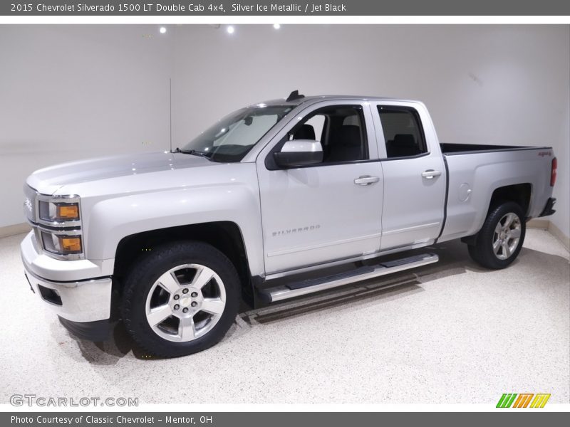 Silver Ice Metallic / Jet Black 2015 Chevrolet Silverado 1500 LT Double Cab 4x4