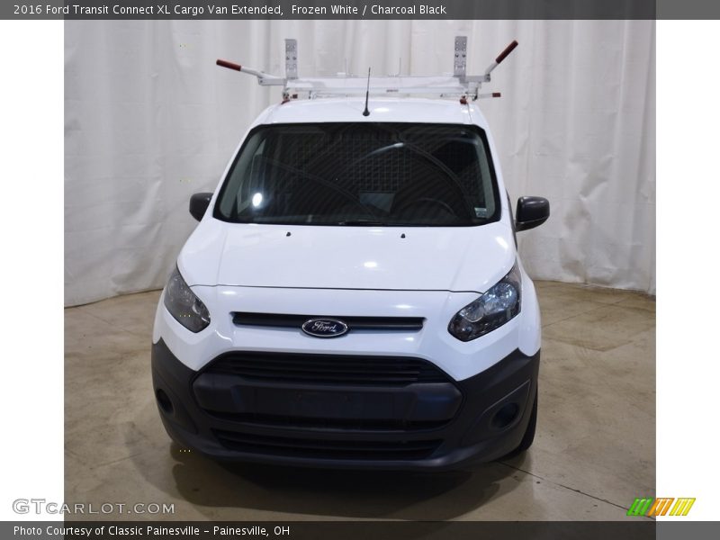 Frozen White / Charcoal Black 2016 Ford Transit Connect XL Cargo Van Extended