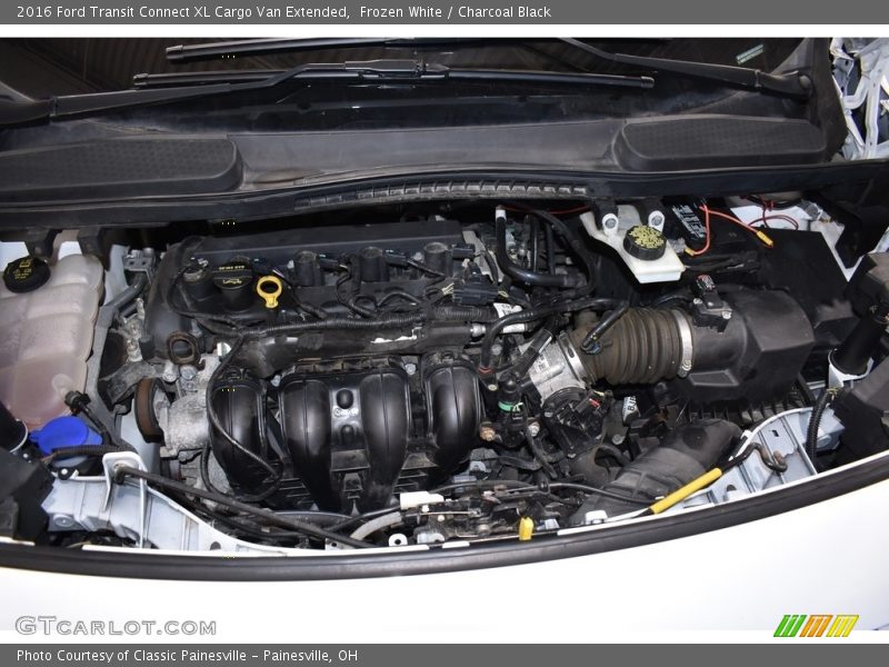 Frozen White / Charcoal Black 2016 Ford Transit Connect XL Cargo Van Extended