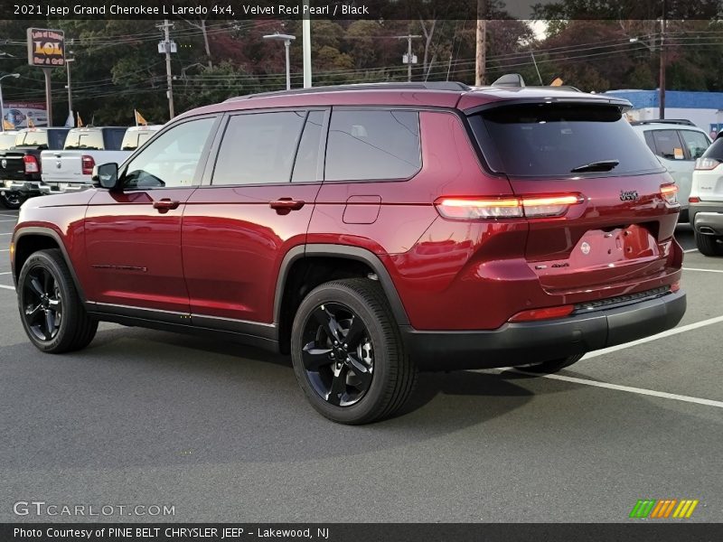 Velvet Red Pearl / Black 2021 Jeep Grand Cherokee L Laredo 4x4