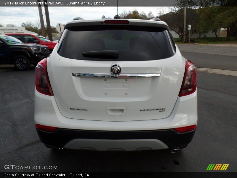 Summit White / Ebony 2017 Buick Encore Preferred AWD