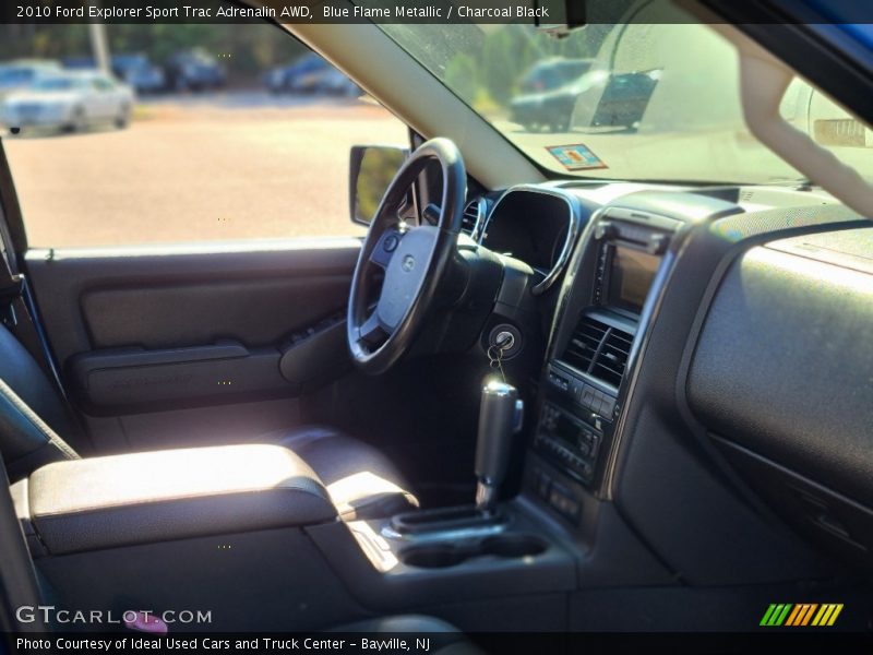 Blue Flame Metallic / Charcoal Black 2010 Ford Explorer Sport Trac Adrenalin AWD