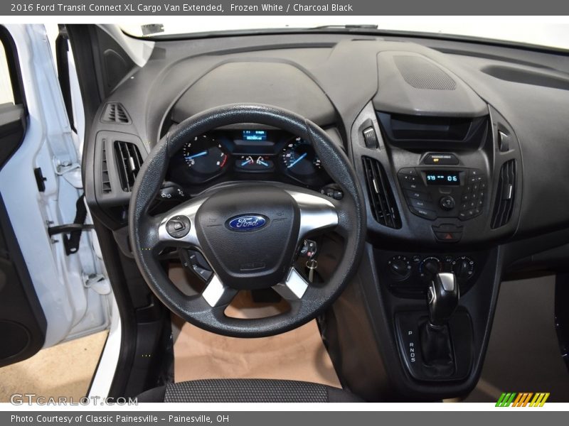 Frozen White / Charcoal Black 2016 Ford Transit Connect XL Cargo Van Extended