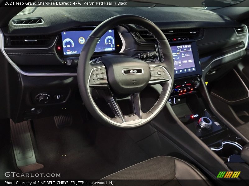 Velvet Red Pearl / Black 2021 Jeep Grand Cherokee L Laredo 4x4