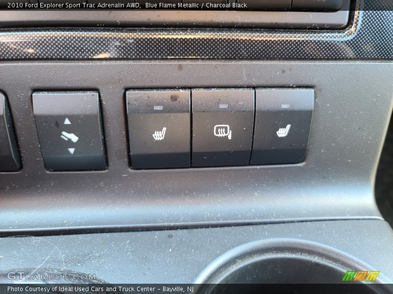 Blue Flame Metallic / Charcoal Black 2010 Ford Explorer Sport Trac Adrenalin AWD