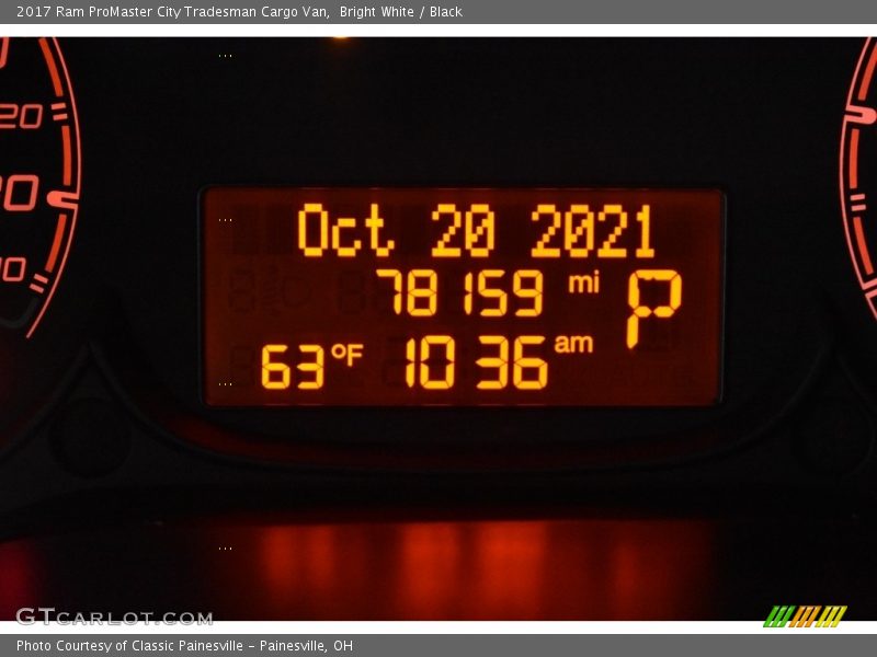 Bright White / Black 2017 Ram ProMaster City Tradesman Cargo Van