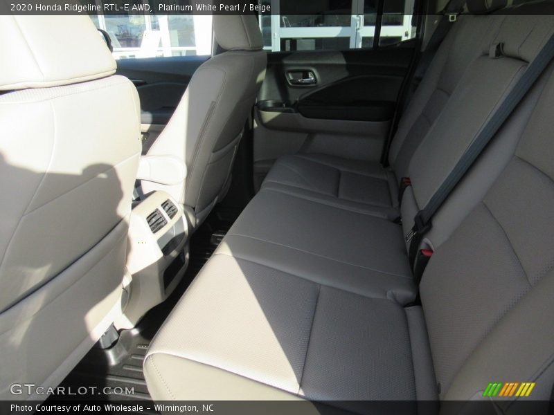 Platinum White Pearl / Beige 2020 Honda Ridgeline RTL-E AWD