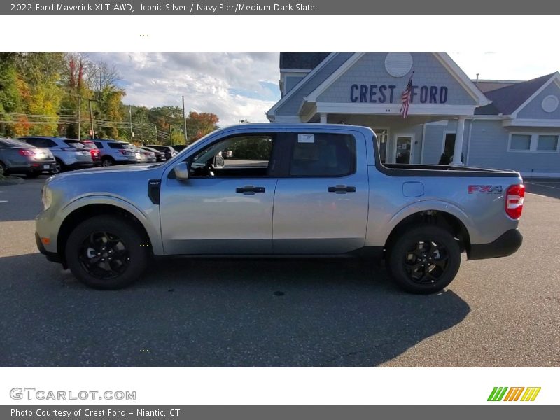 Iconic Silver / Navy Pier/Medium Dark Slate 2022 Ford Maverick XLT AWD