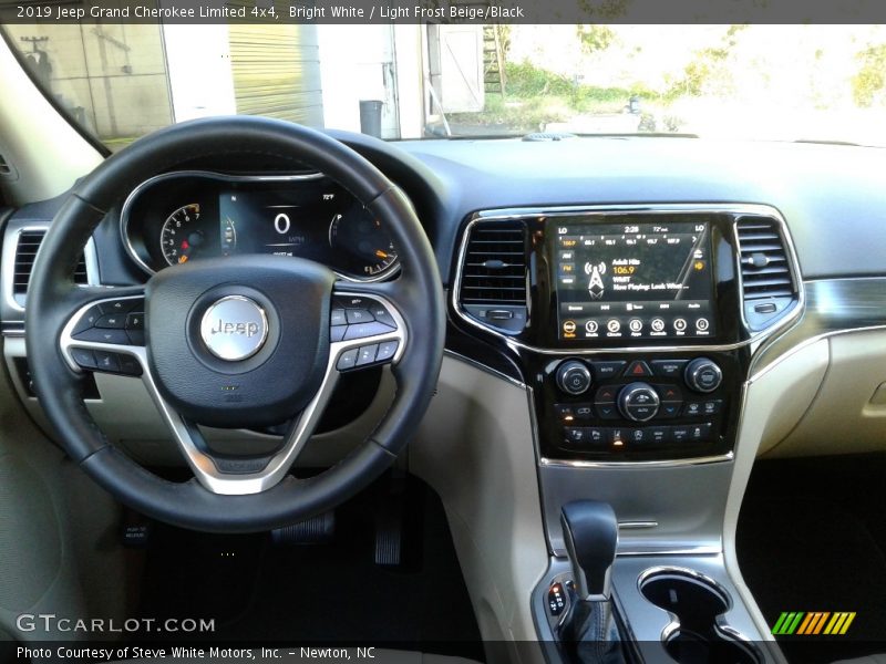 Bright White / Light Frost Beige/Black 2019 Jeep Grand Cherokee Limited 4x4