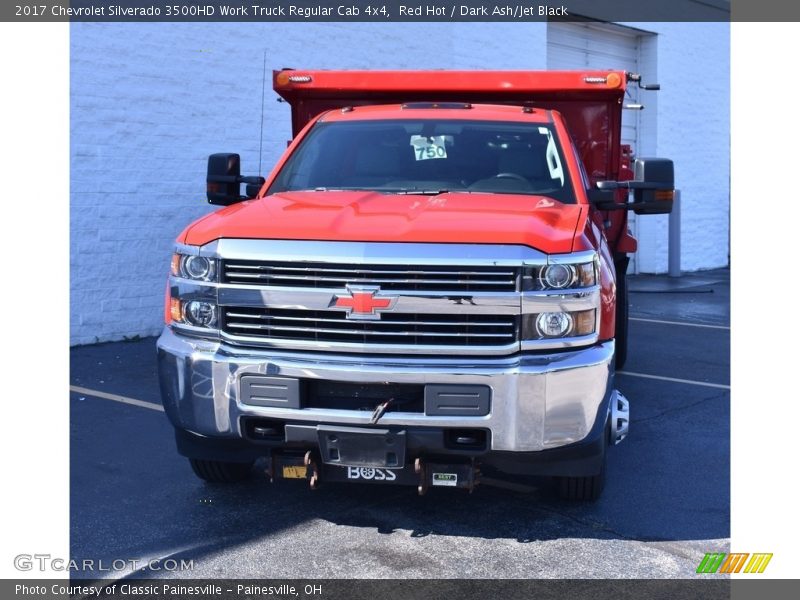 Red Hot / Dark Ash/Jet Black 2017 Chevrolet Silverado 3500HD Work Truck Regular Cab 4x4