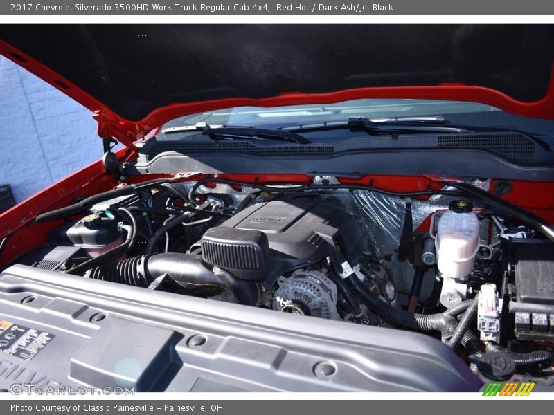 Red Hot / Dark Ash/Jet Black 2017 Chevrolet Silverado 3500HD Work Truck Regular Cab 4x4