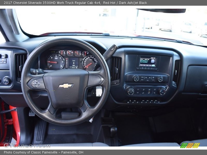 Red Hot / Dark Ash/Jet Black 2017 Chevrolet Silverado 3500HD Work Truck Regular Cab 4x4