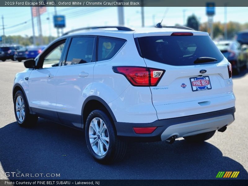 Oxford White / Chromite Gray/Charcoal Black 2019 Ford Escape SEL 4WD