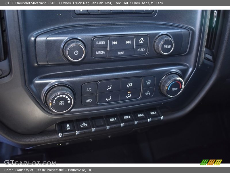 Red Hot / Dark Ash/Jet Black 2017 Chevrolet Silverado 3500HD Work Truck Regular Cab 4x4