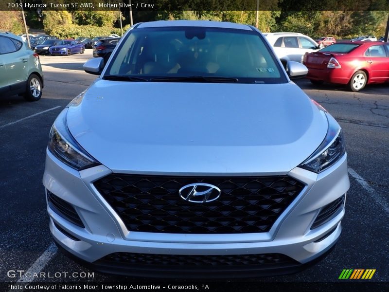 Molten Silver / Gray 2019 Hyundai Tucson SE AWD