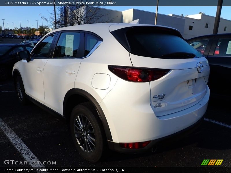 Snowflake White Pearl Mica / Black 2019 Mazda CX-5 Sport AWD