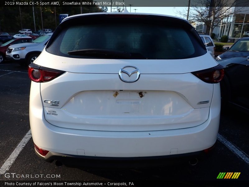 Snowflake White Pearl Mica / Black 2019 Mazda CX-5 Sport AWD