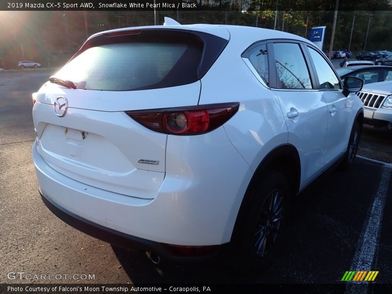Snowflake White Pearl Mica / Black 2019 Mazda CX-5 Sport AWD