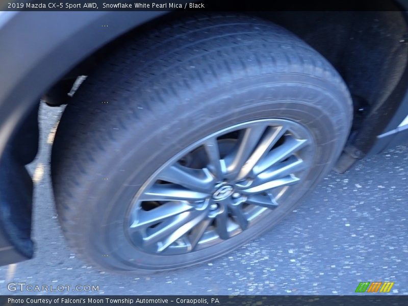Snowflake White Pearl Mica / Black 2019 Mazda CX-5 Sport AWD